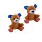 4 1/4" x 4 1/2" Patriotic Stars & Stripes Stuffed Bears 12 Pieces